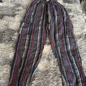 UNISEX Striped Multicolor Pants